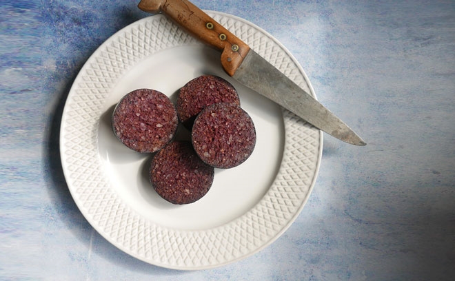 Sliced Fresh Blood Black Pudding Pack